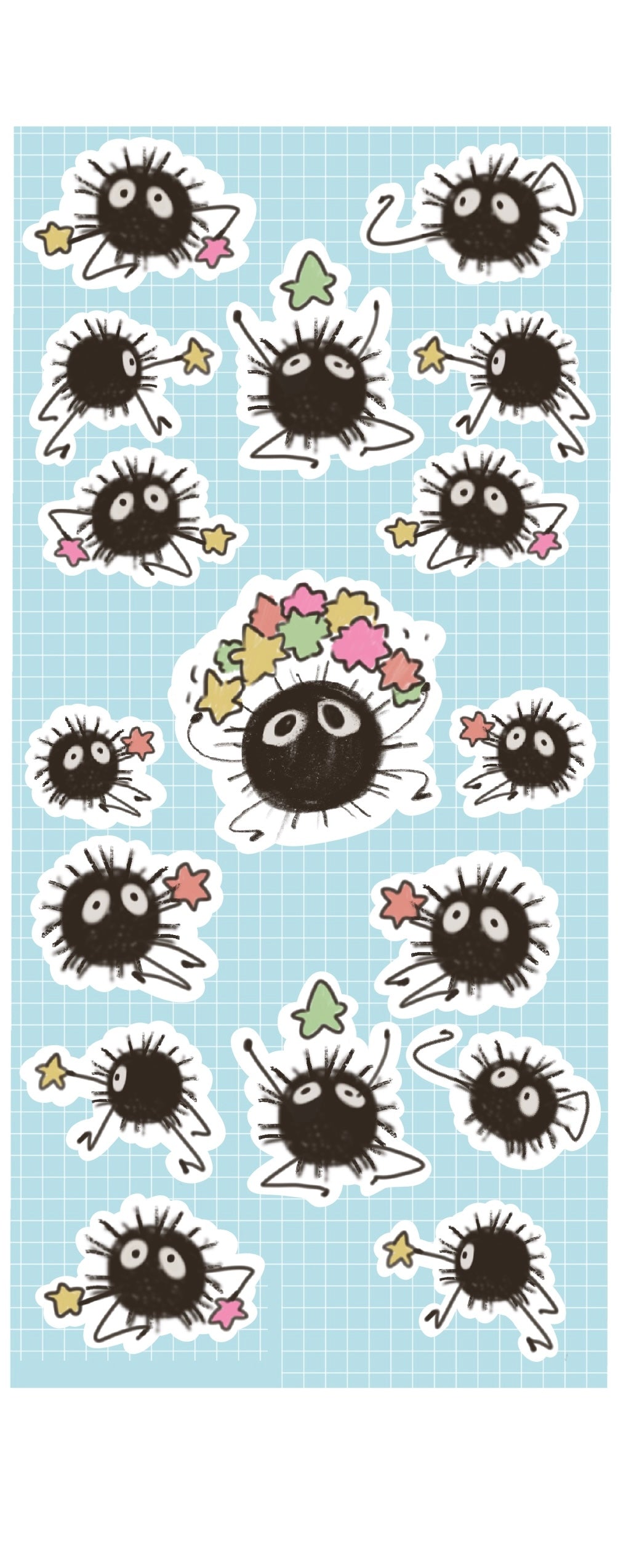 Spirited Away-Soot Sprites Sticker Set
