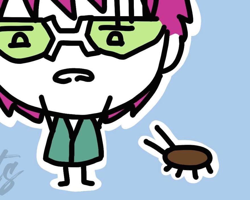 Saiki K Sticker Sheet | cute mini sheet
