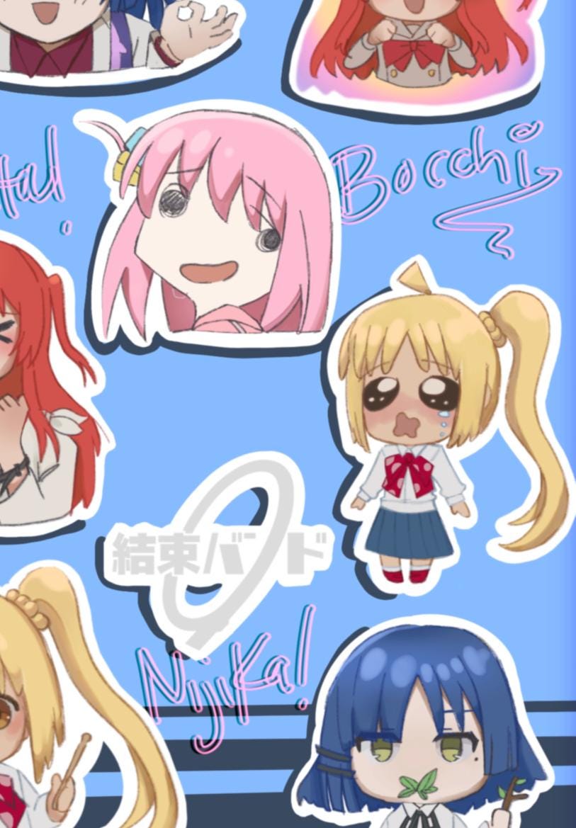 Bocchi the Rock! Kessoku Band Sticker Set