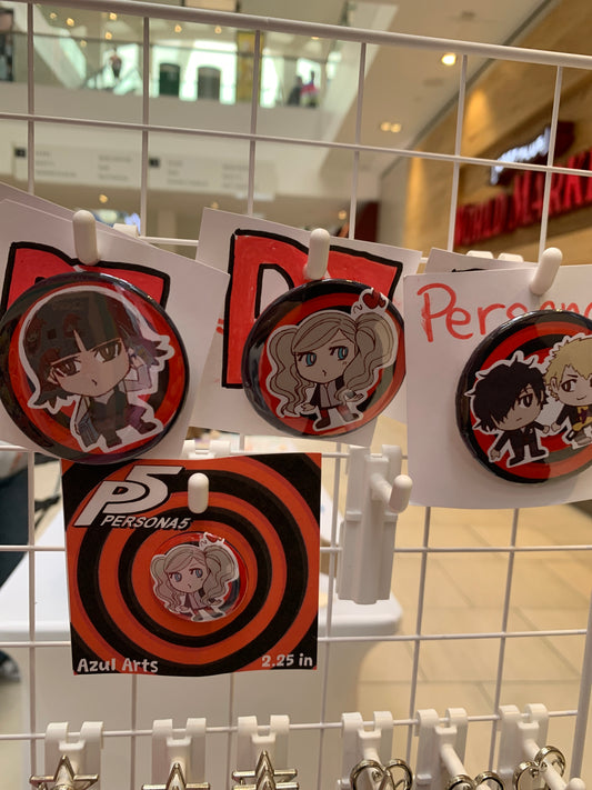 Persona 5 button pins
