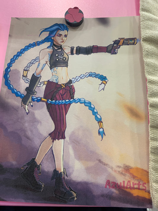 Jinx shooting print