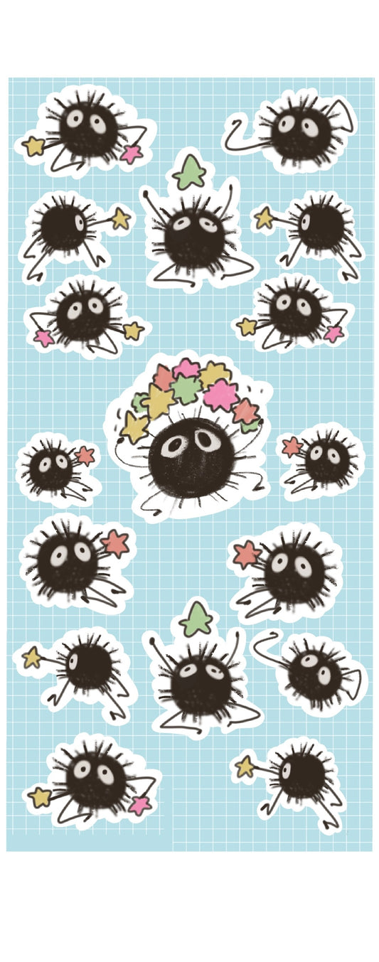 Spirited Away-Soot Sprites Sticker Set