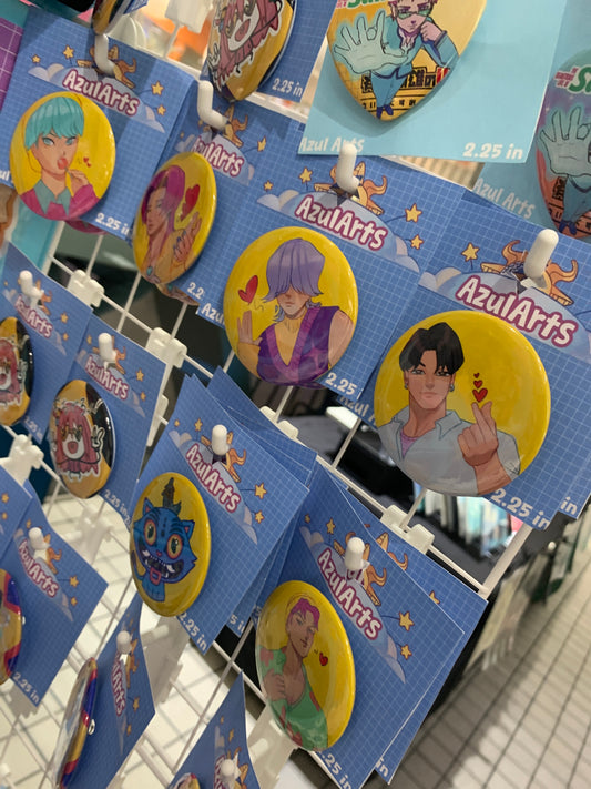 Saja boys buttons