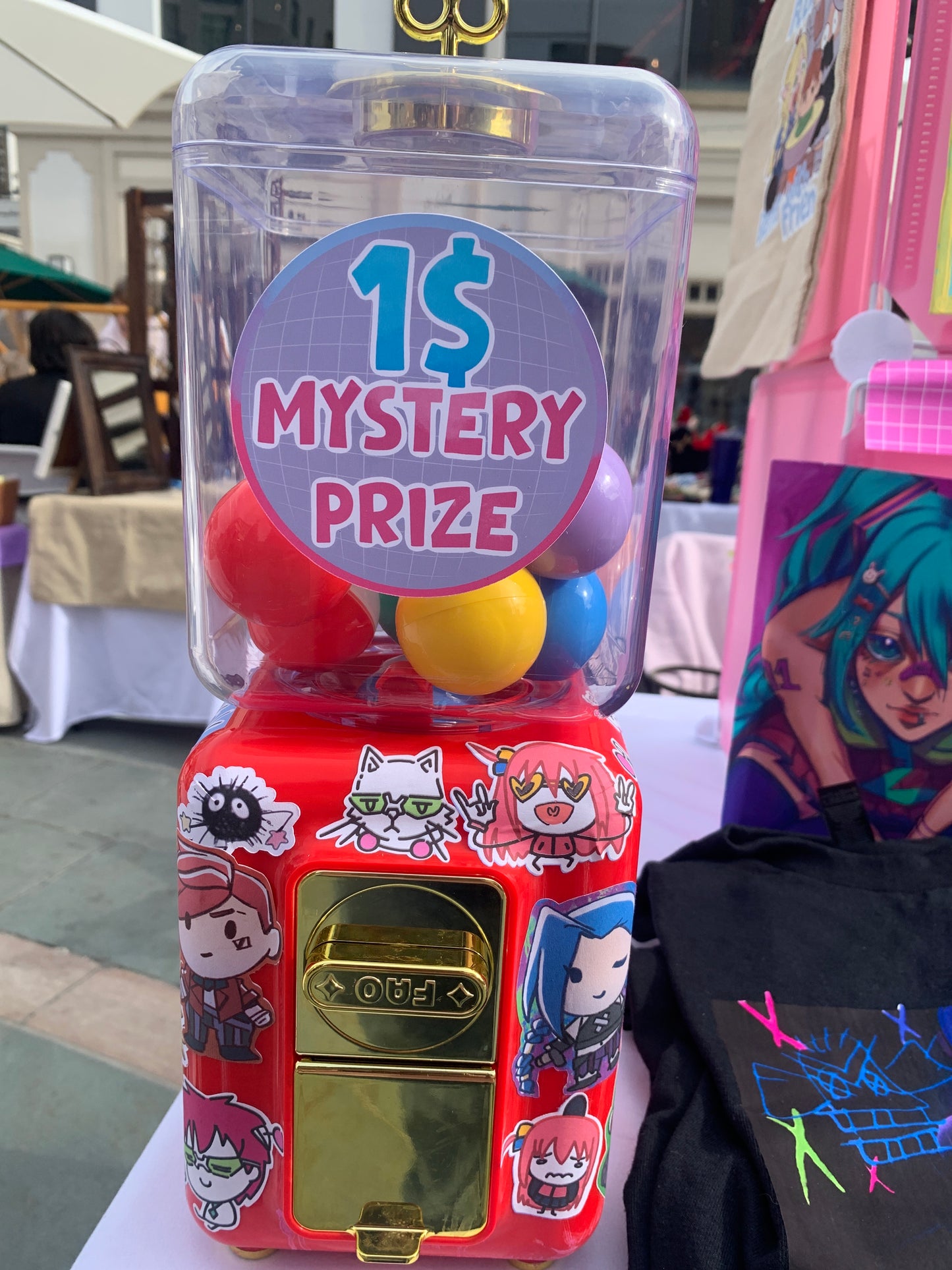 1$ gatcha machine