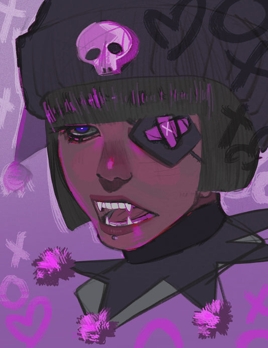 Kuromi art print