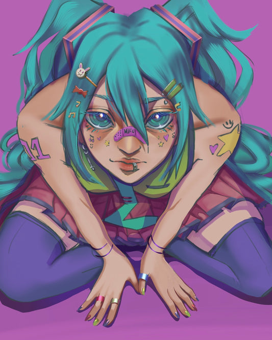 MIKU art print