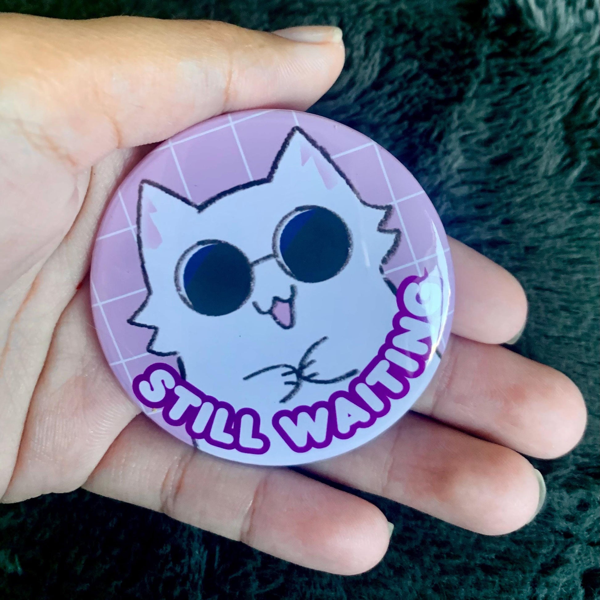 Gojo Cat | waiting for Gojo | button pin 2.25 in