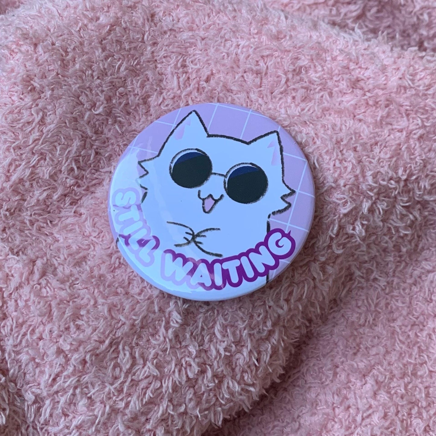 Gojo Cat | waiting for Gojo | button pin 2.25 in