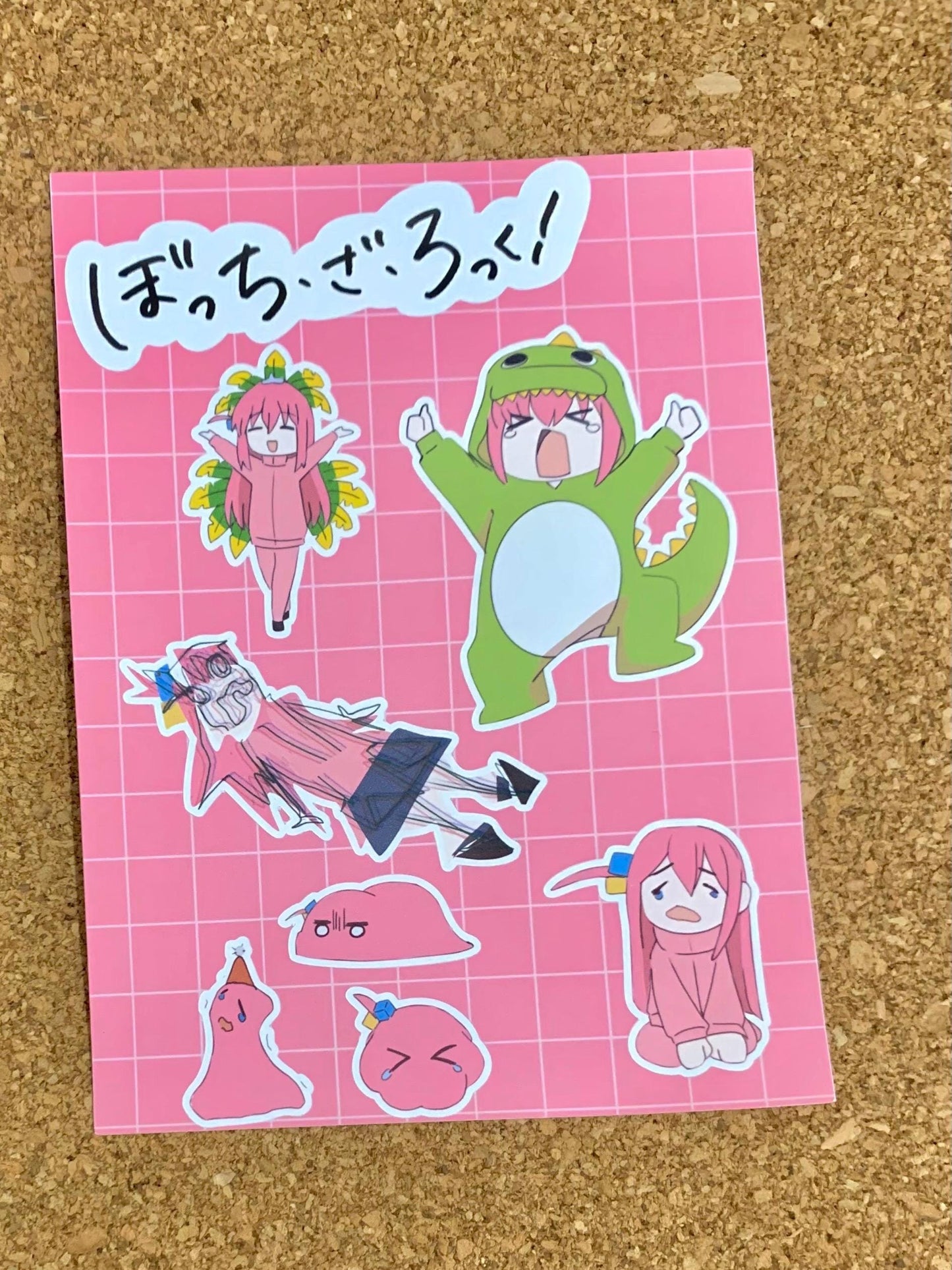 Bocchi the Rock! Bocchi Anime Sticker Silly version