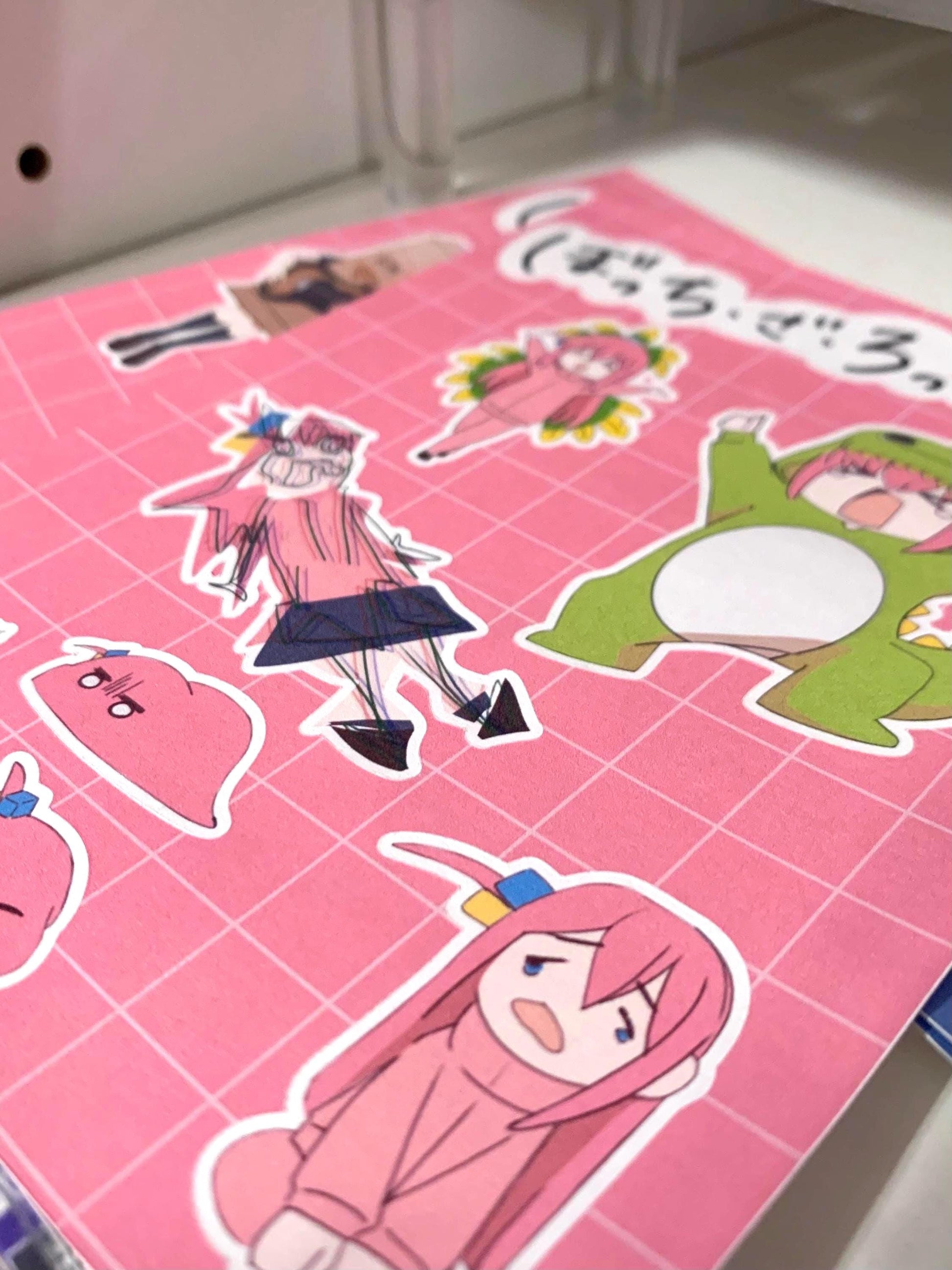 Bocchi the Rock! Bocchi Anime Sticker Silly version