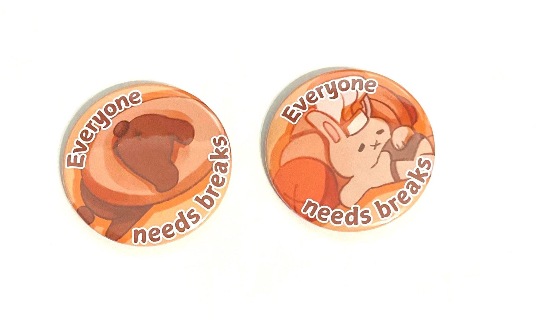 Bunny Pin | Large Button Pins 2.25 inches 58mm | cute adorable set