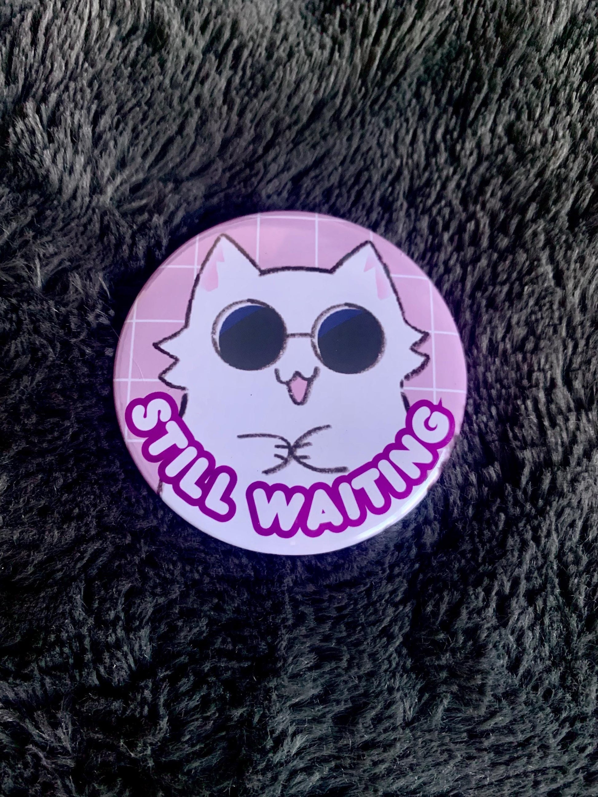 Gojo Cat | waiting for Gojo | button pin 2.25 in