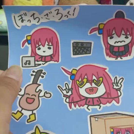 Bocchi the Rock! sticker sheet: AzulArts Style