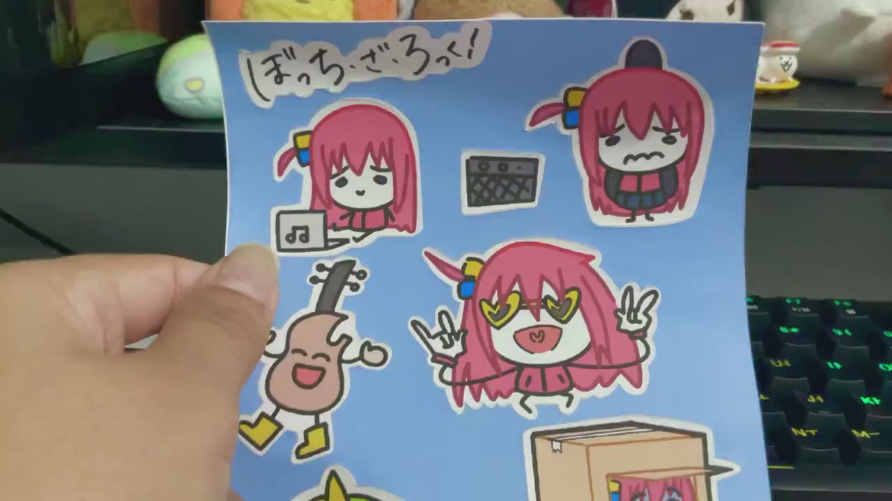 Bocchi the Rock! sticker sheet: AzulArts Style